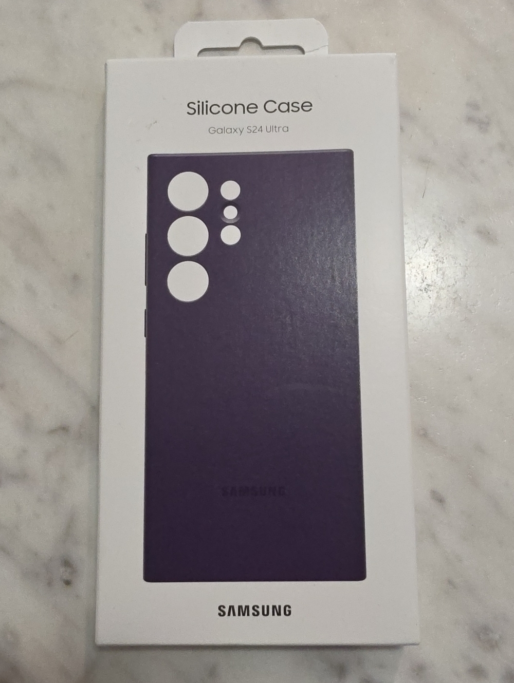 Samsung Silicone Case in Deep Purple for Galaxy S24 Ultra